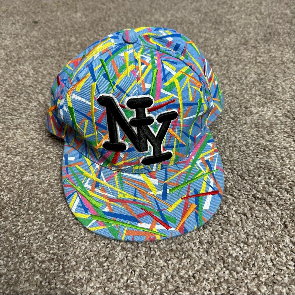 Vintage New York Multi-Color Fitted Hat